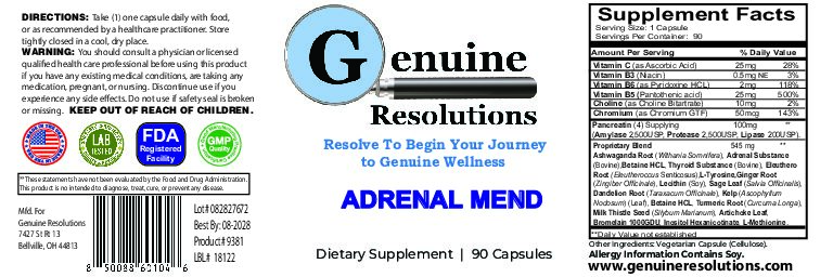 Adrenal MEND - 90ct