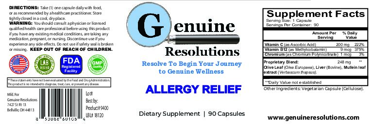 Allergy Relief - 90ct