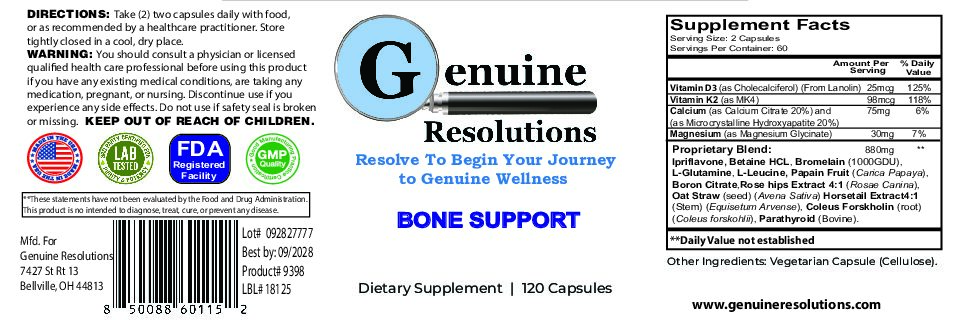Bone Support - 120ct