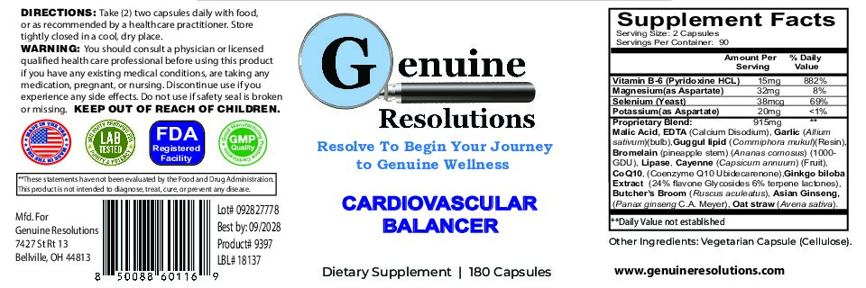 Cardiovascular Balancer - 180ct