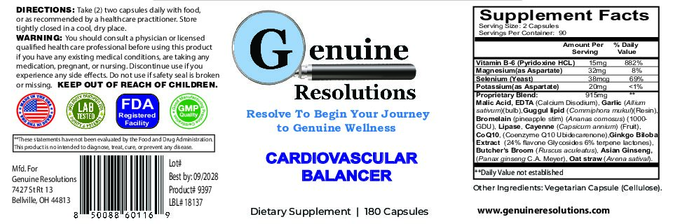 Cardiovascular Balancer - 180ct
